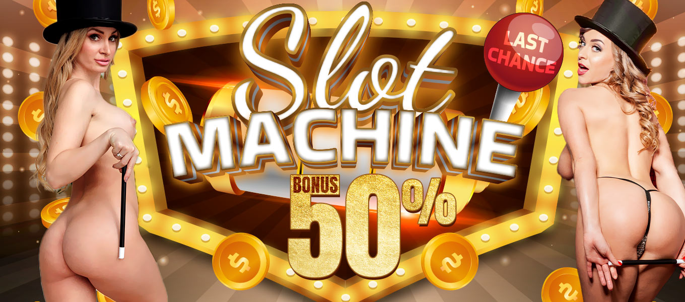 Last day! Slotmachine: 50% Bonus
