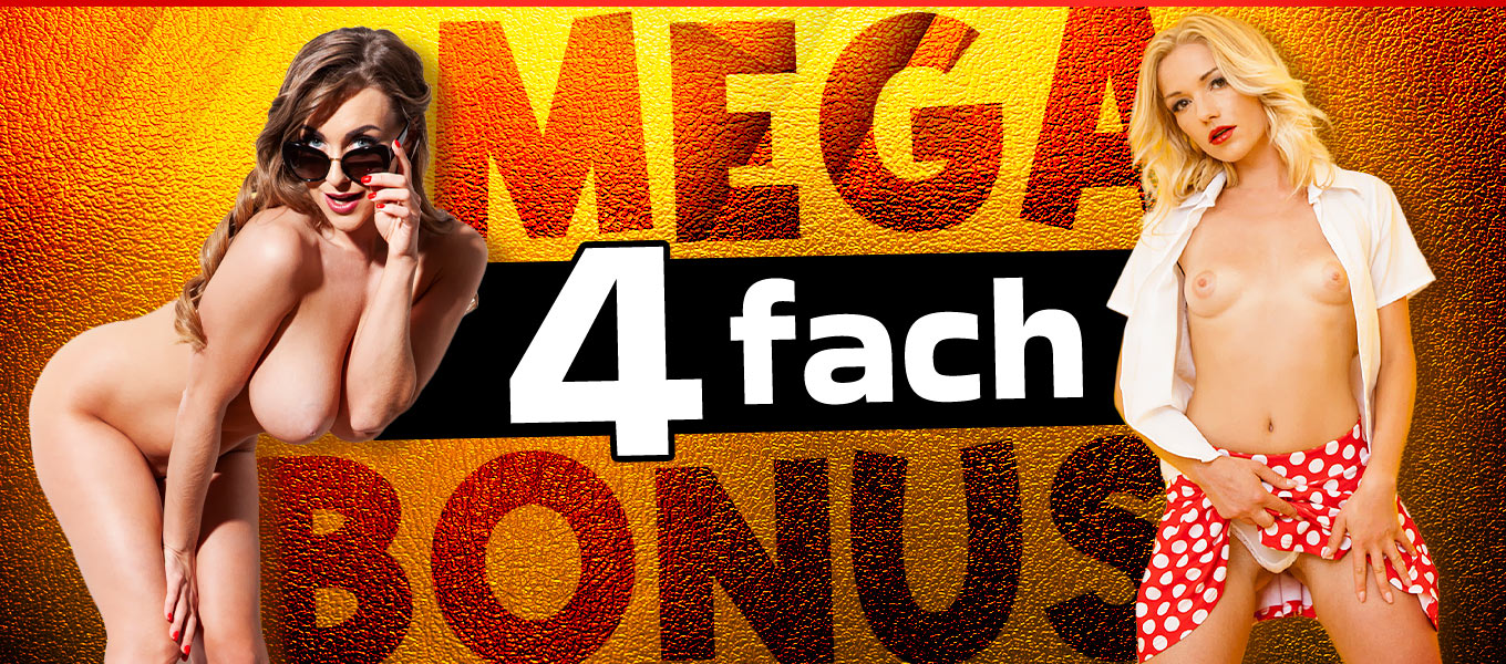 Der 4fach MEGA Bonus: 20% - 50% - 75% - 100%