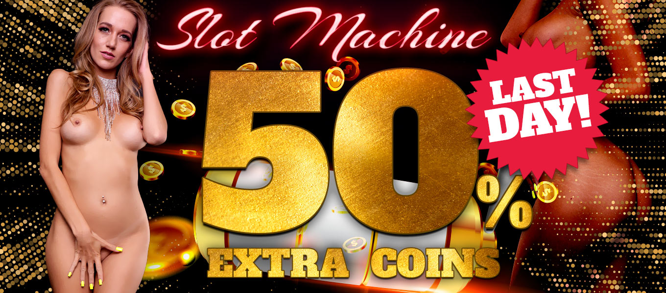 Last day! Slotmachine - Win 50% extra coins