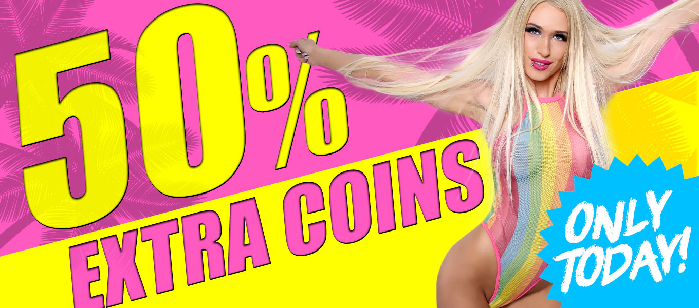 Only Today! 50% extra bonus